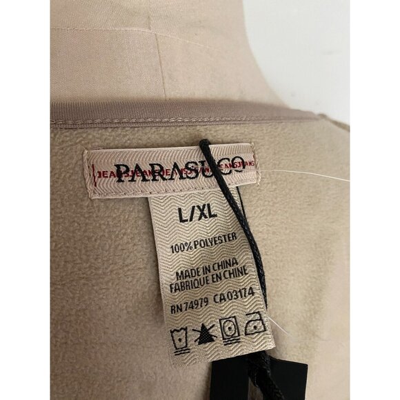 PARASUCO Beige Brown Plaid Sherpa Cape Shawl Poncho Jacket New with Tags Sz L/XL - Picture 6 of 13